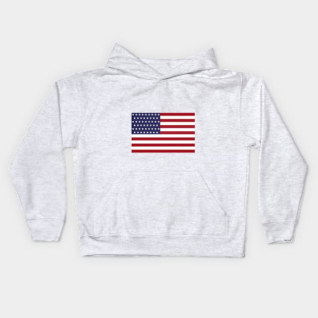 Flag of the United States of America Kids Hoodie by mstartwork